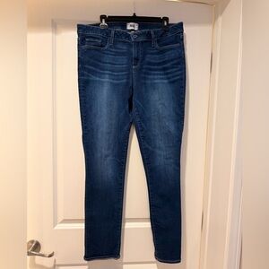 PAIGE Dark Blue Slim Straight Jeans